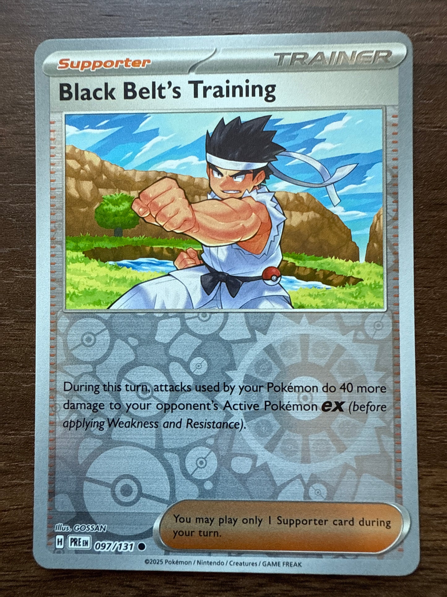 Black Belt's Training Rev Holo | Prismatic Evolutions | 097/131