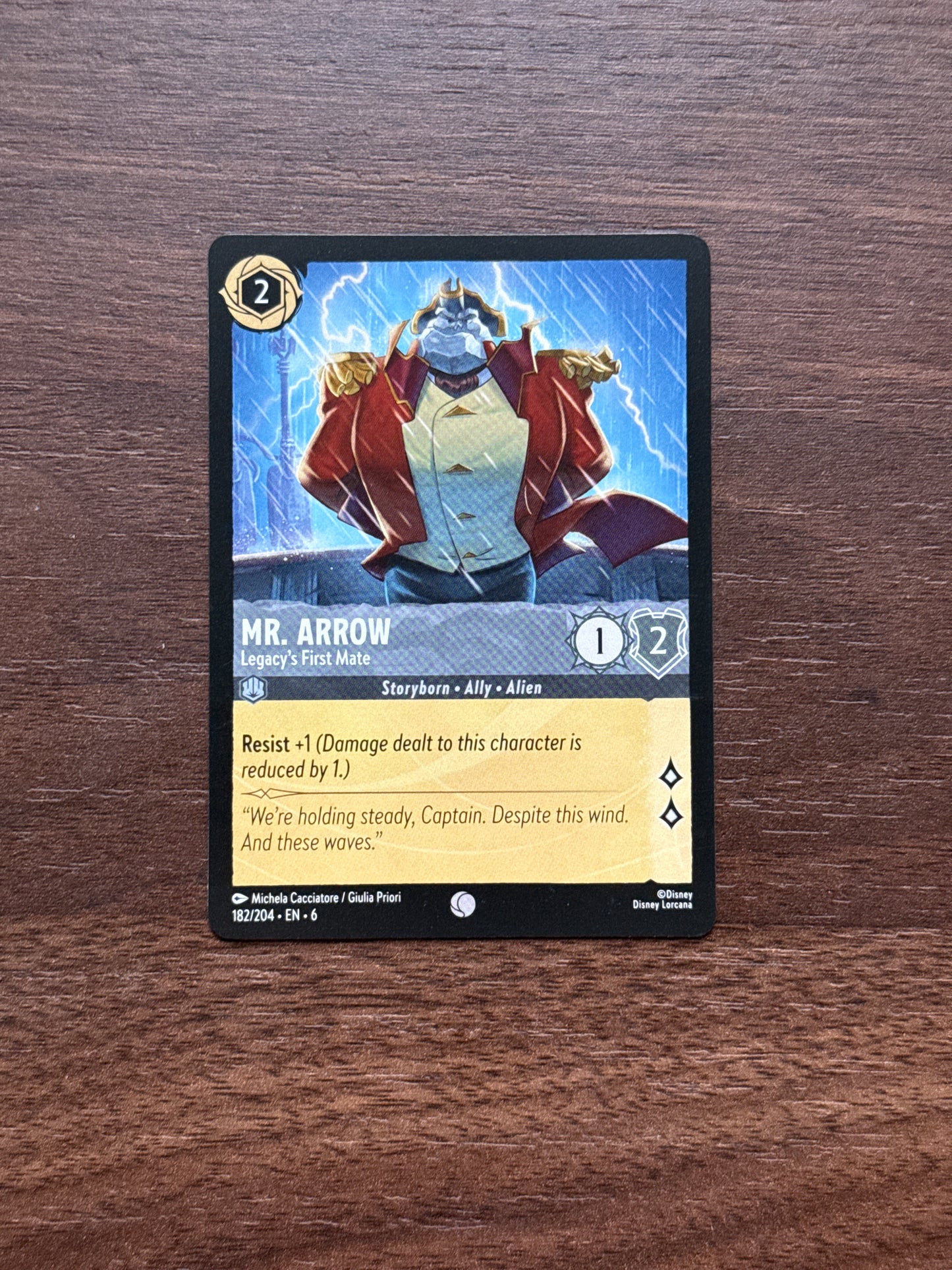 182/204 | Mr Arrow Common Card | Azurite Sea
