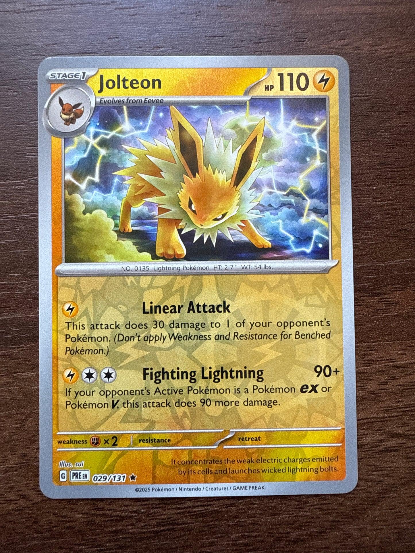 Jolteon Reverse Holo | Prismatic Evolutions | 029/131