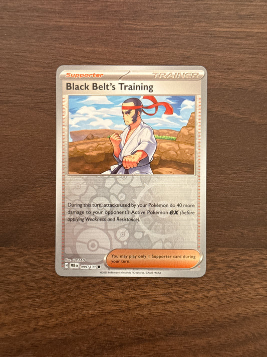 099/131 | Black Belt’s Training Rev Holo | Prismatic Evolutions
