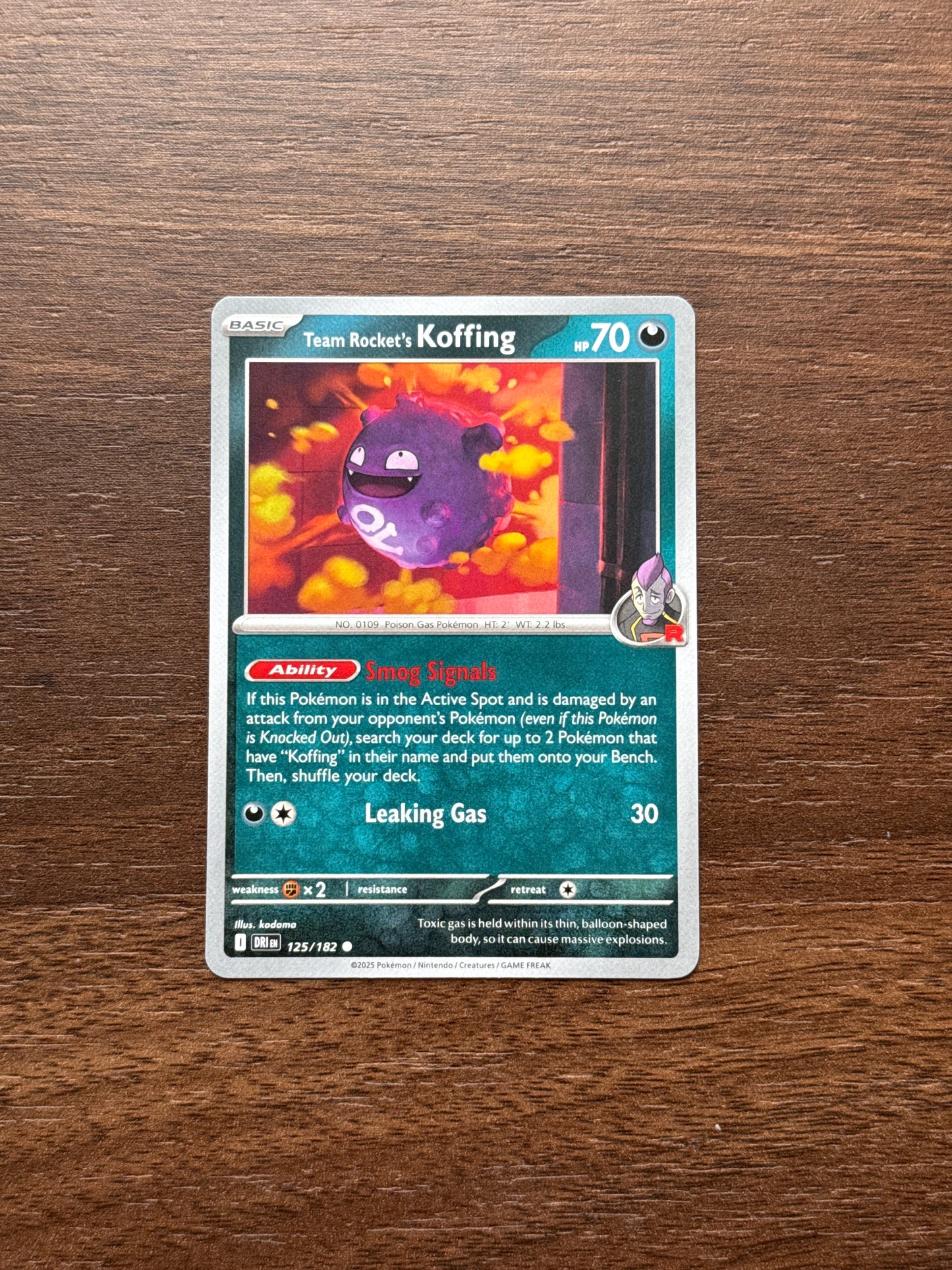125/182 | Team Rocket’s Koffing Common | Destined Rivals