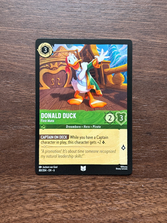 080/204 | Donald Duck Uncommon Card | Azurite Sea