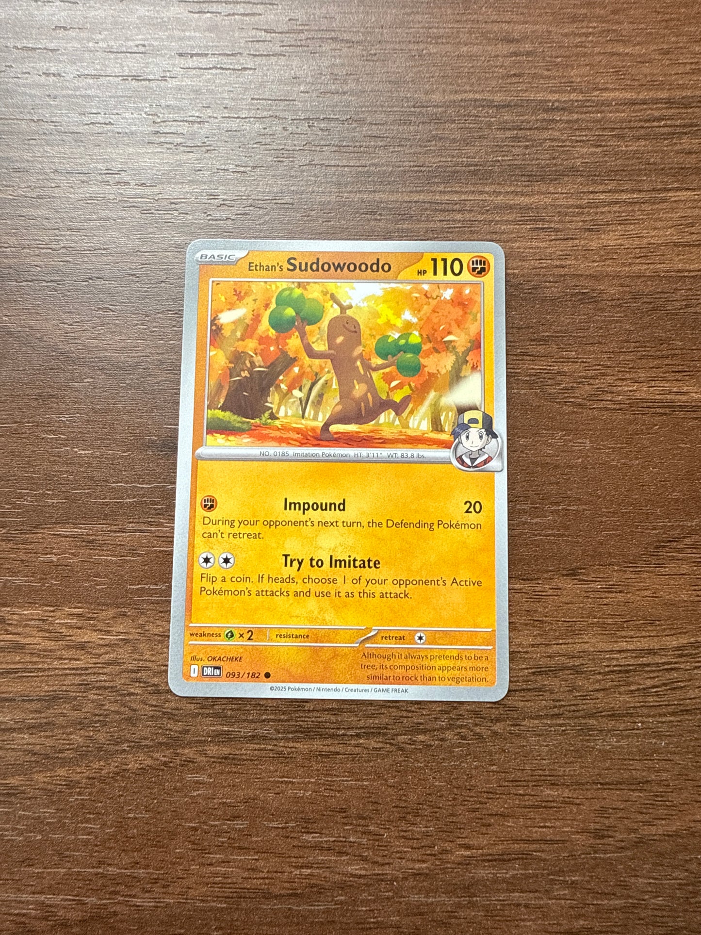 093/182 | Ethan’s Sudowoodo Common | Destined Rivals