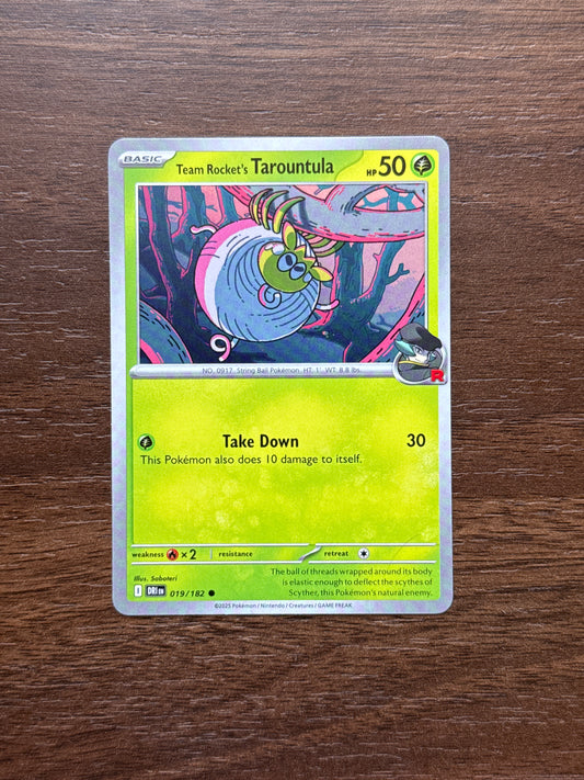 019/182 | Team Rocket’s Tarountula Common | Destined Rivals