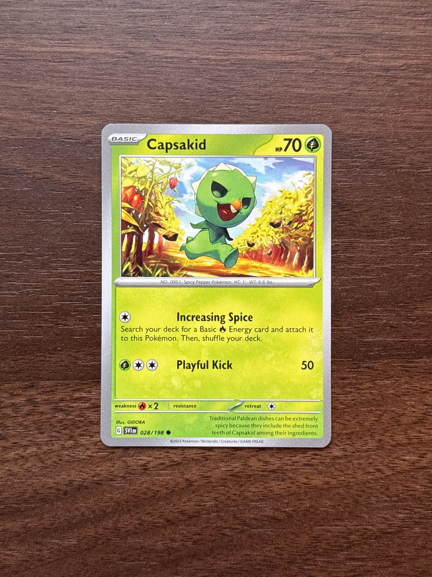 028/198 | Capsakid Common | Scarlet & Violet Base