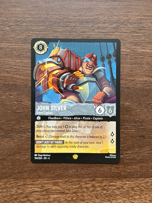 194/204 | John Silver Stern Captain Legendary Card | Azurite Sea