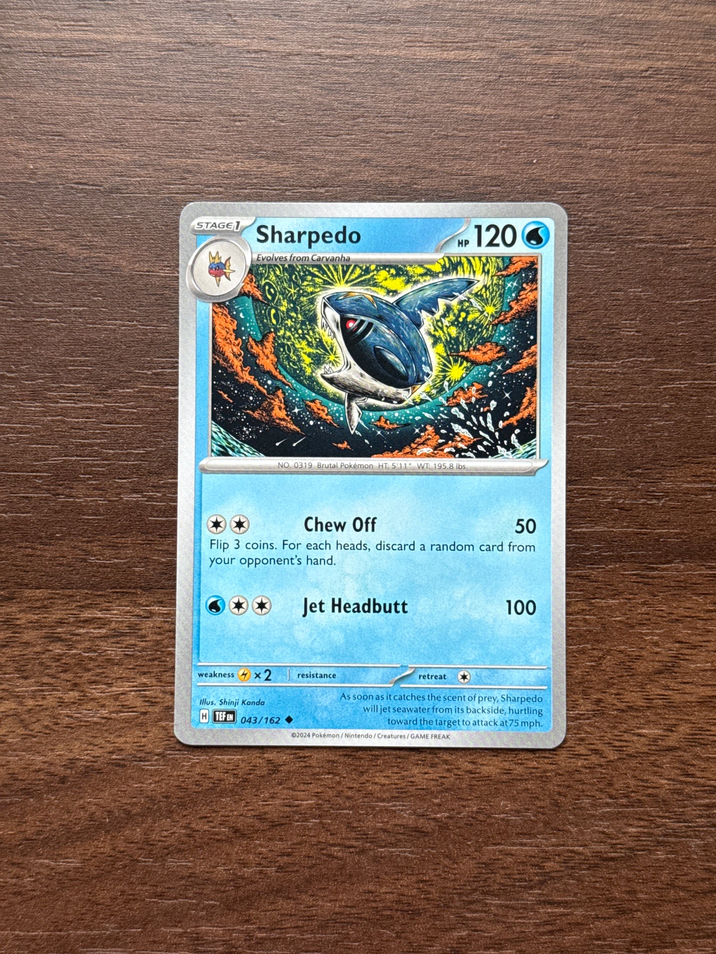 043/162 | Sharpedo Common | Temporal Forces
