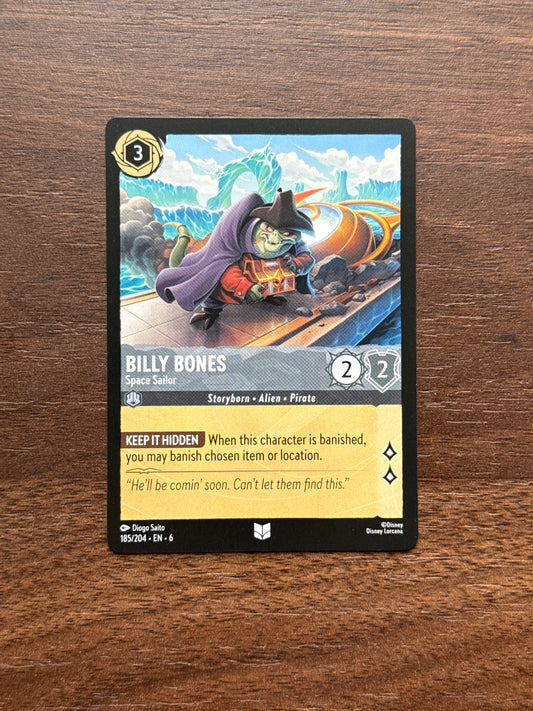 185/204 | Billy Bones Uncommon Card | Azurite Sea