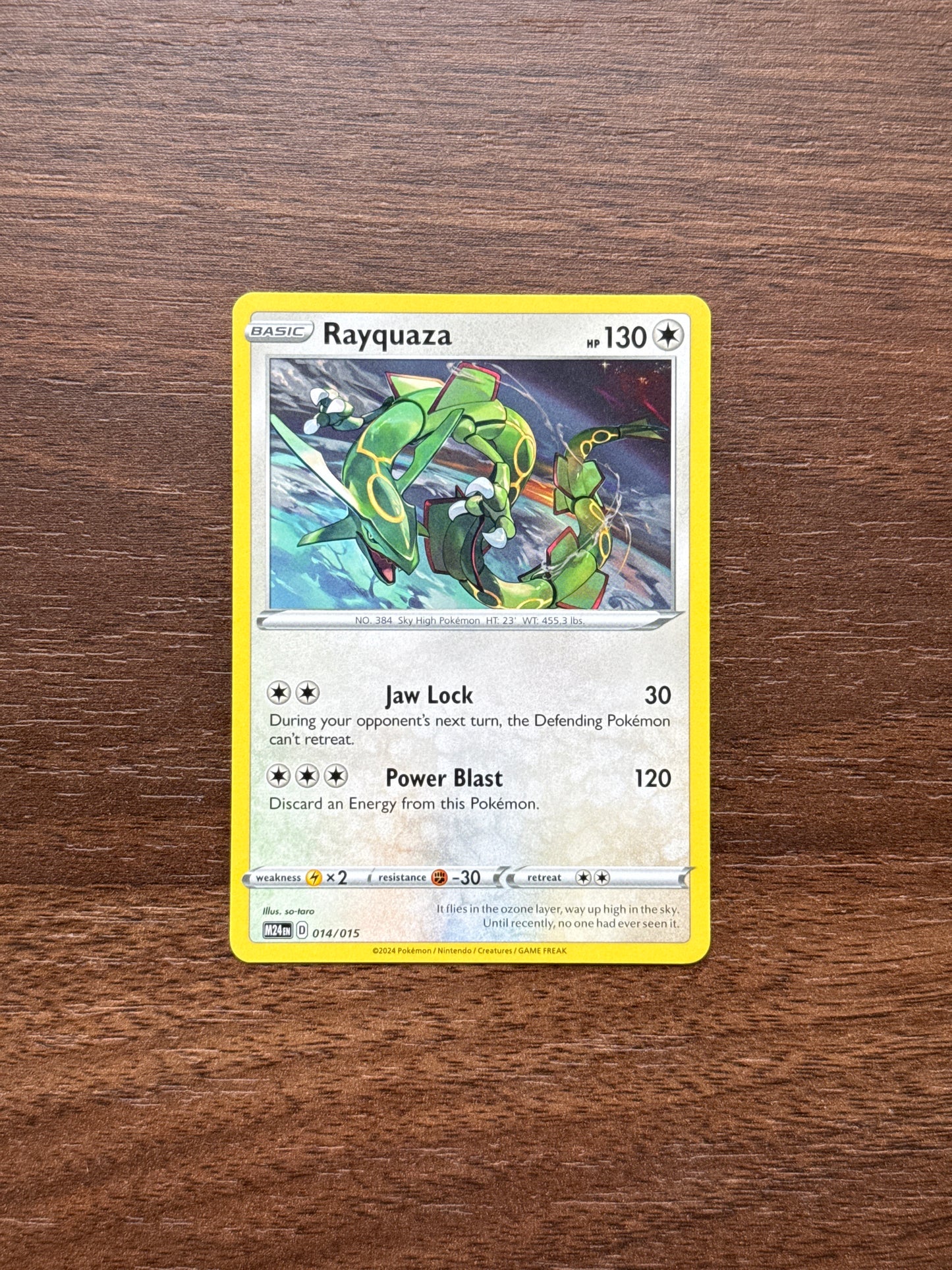 014/015 | Rayquaza Common | McDonald's Dragon Discovery