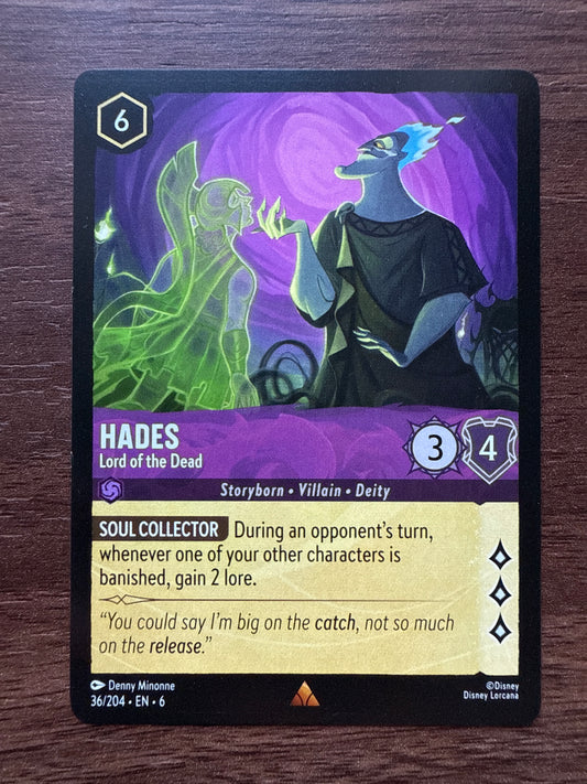 Hades Rare Card | Azurite Sea | 036/204