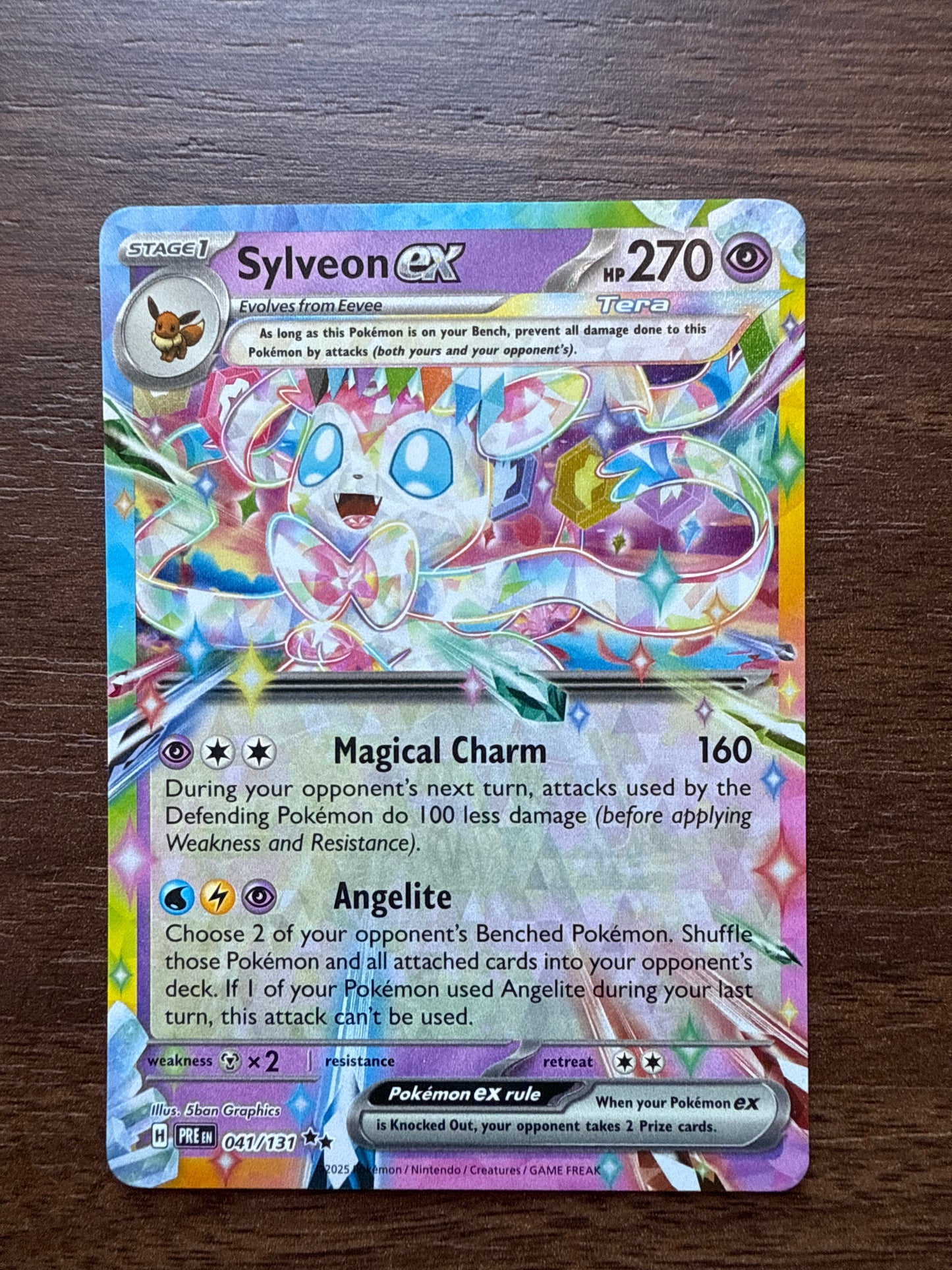 Sylveon Ex Holo | Prismatic Evolutions | 041/131