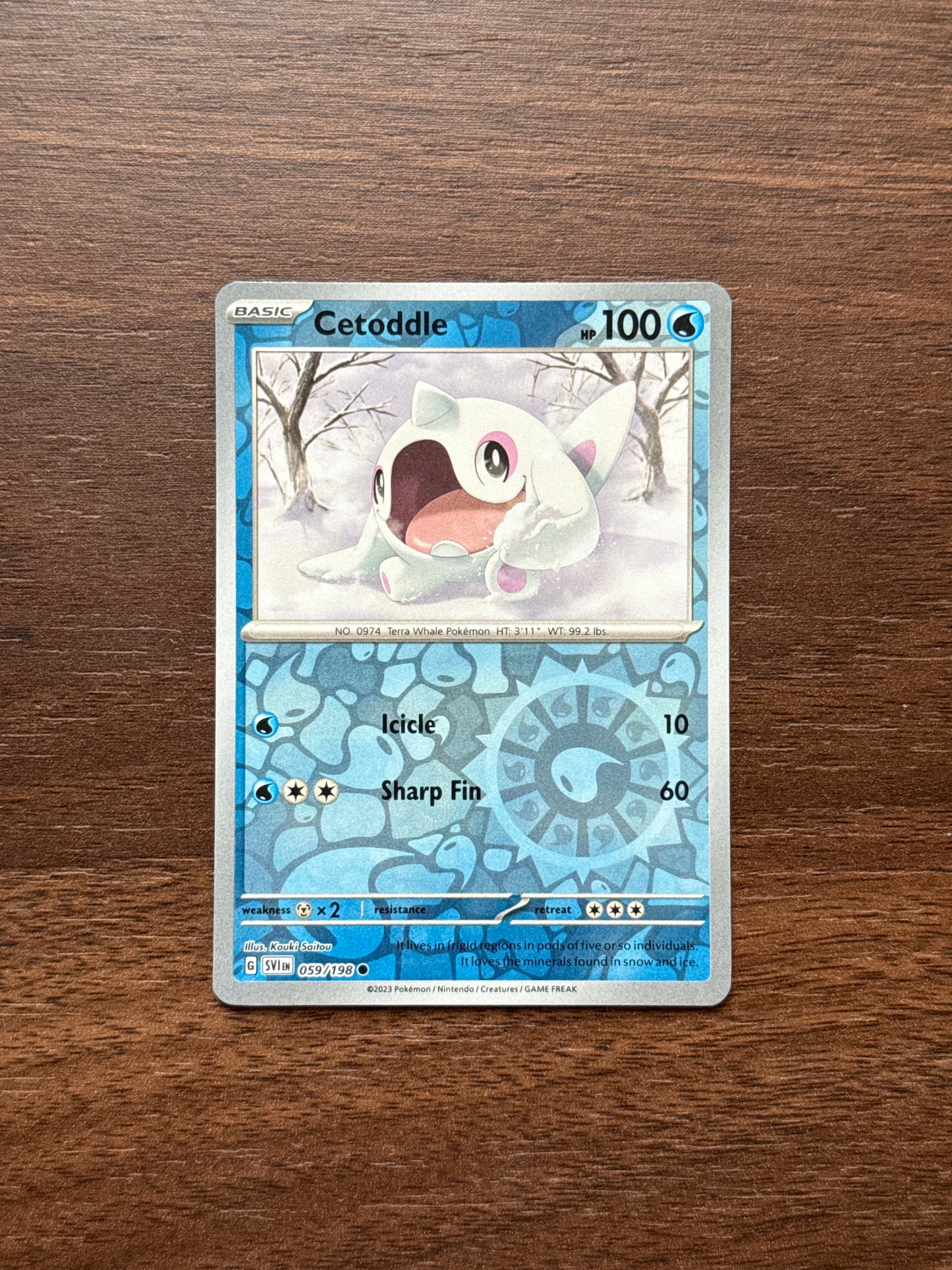 059/198 | Cetoddle Rev Holo | Scarlet & Violet Base