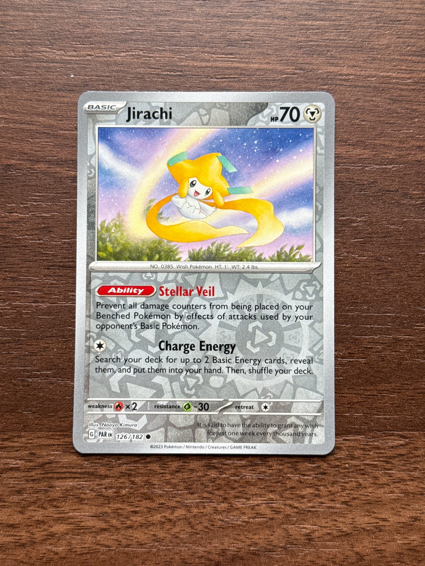 126/182 | Jirachi Rev Holo | Paradox Rift