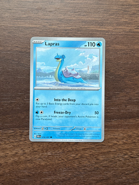 016/091 | Lapras Common | Paldean Fates