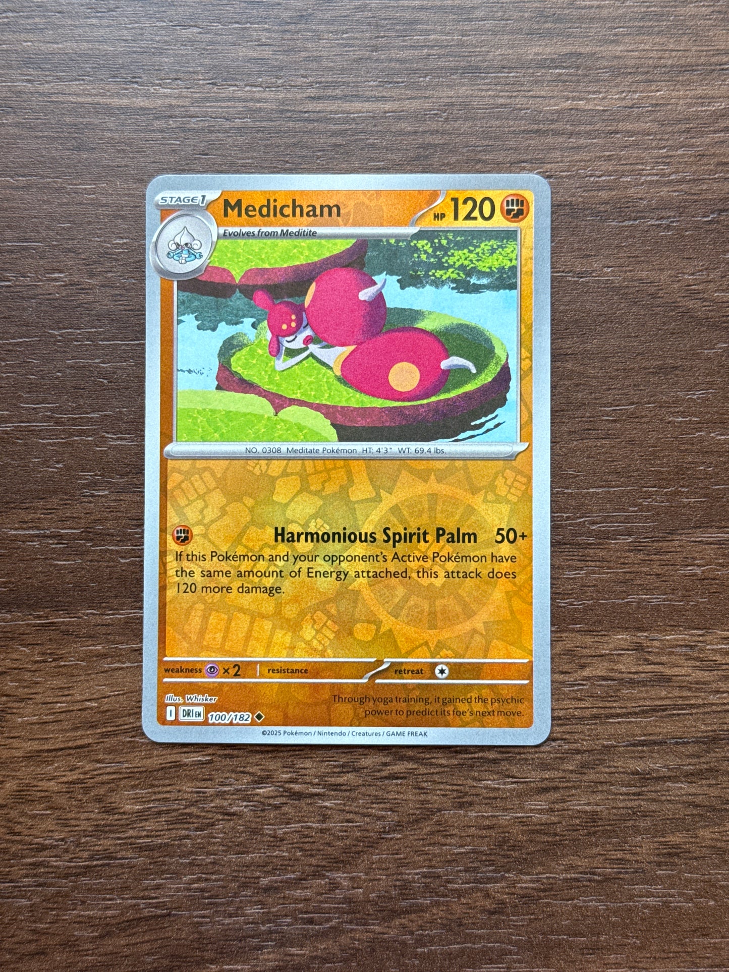 100/182 | Medicham Rev Holo | Destined Rivals