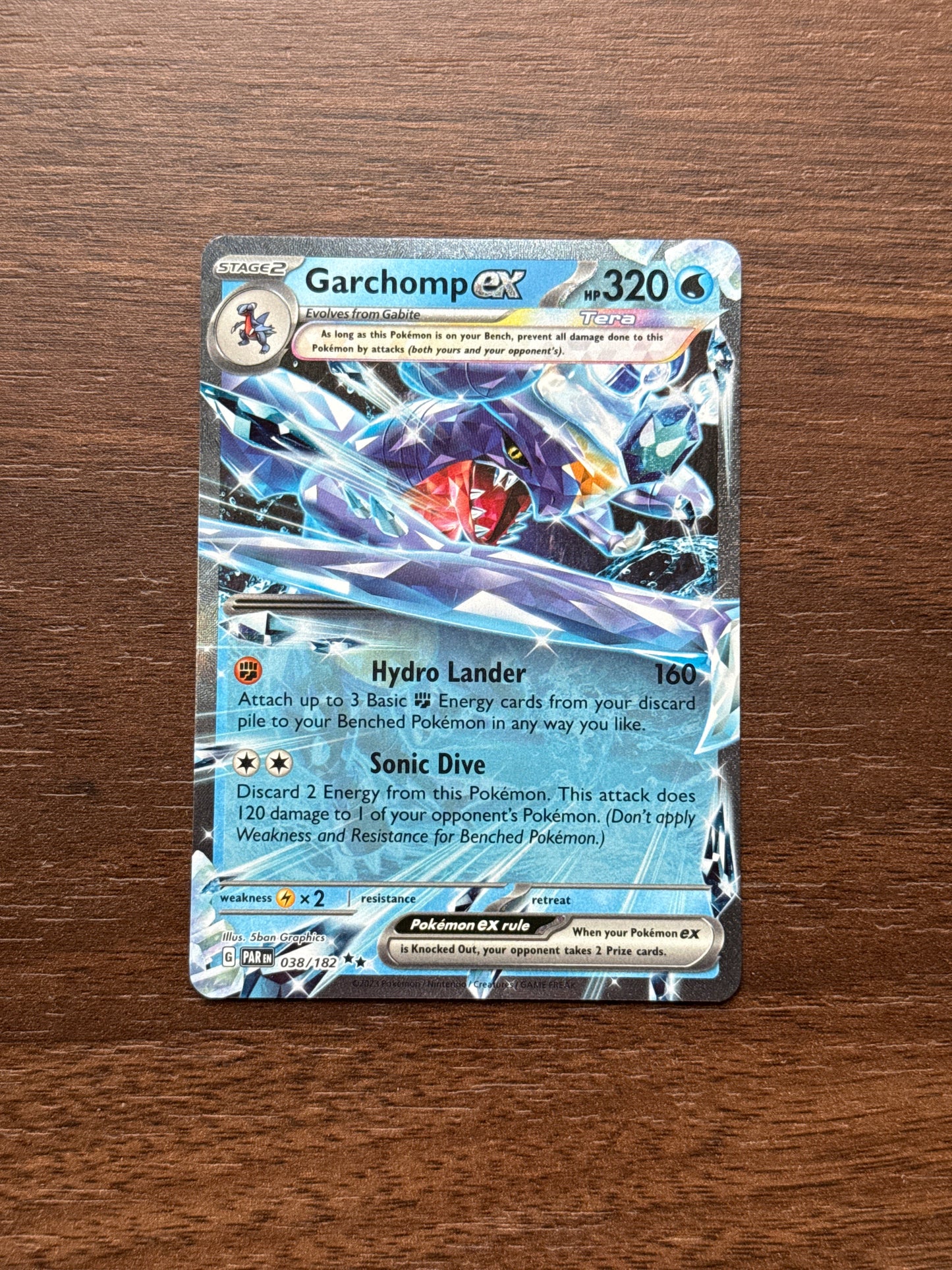 038/182 | Garchomp Ex Double Rare | Paradox Rift
