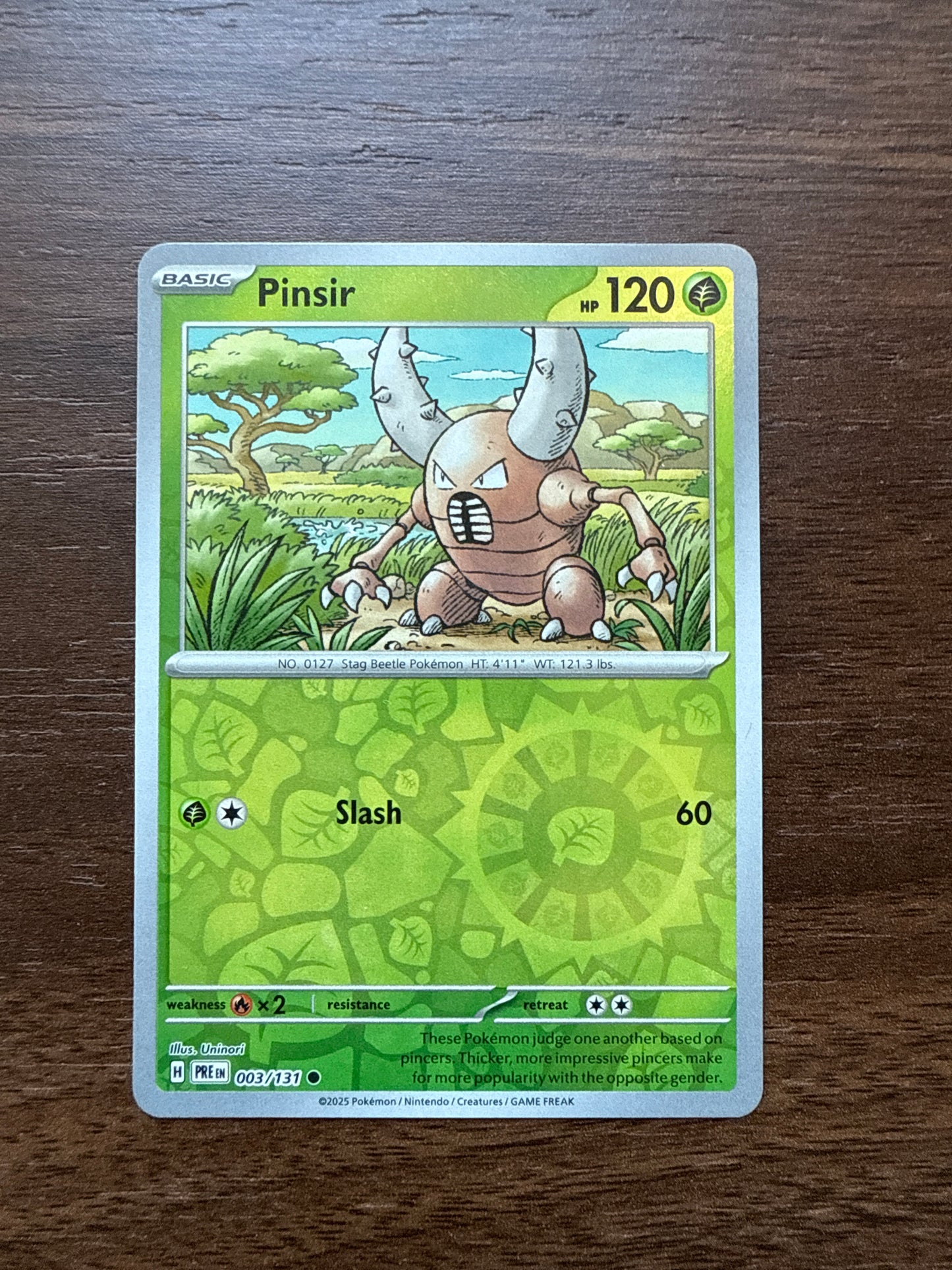 Pinsir Reverse Holo | Prismatic Evolutions | 003/131