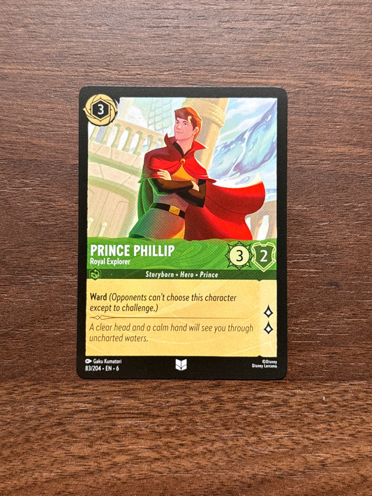 083/204 | Prince Phillip Uncommon Card | Azurite Sea