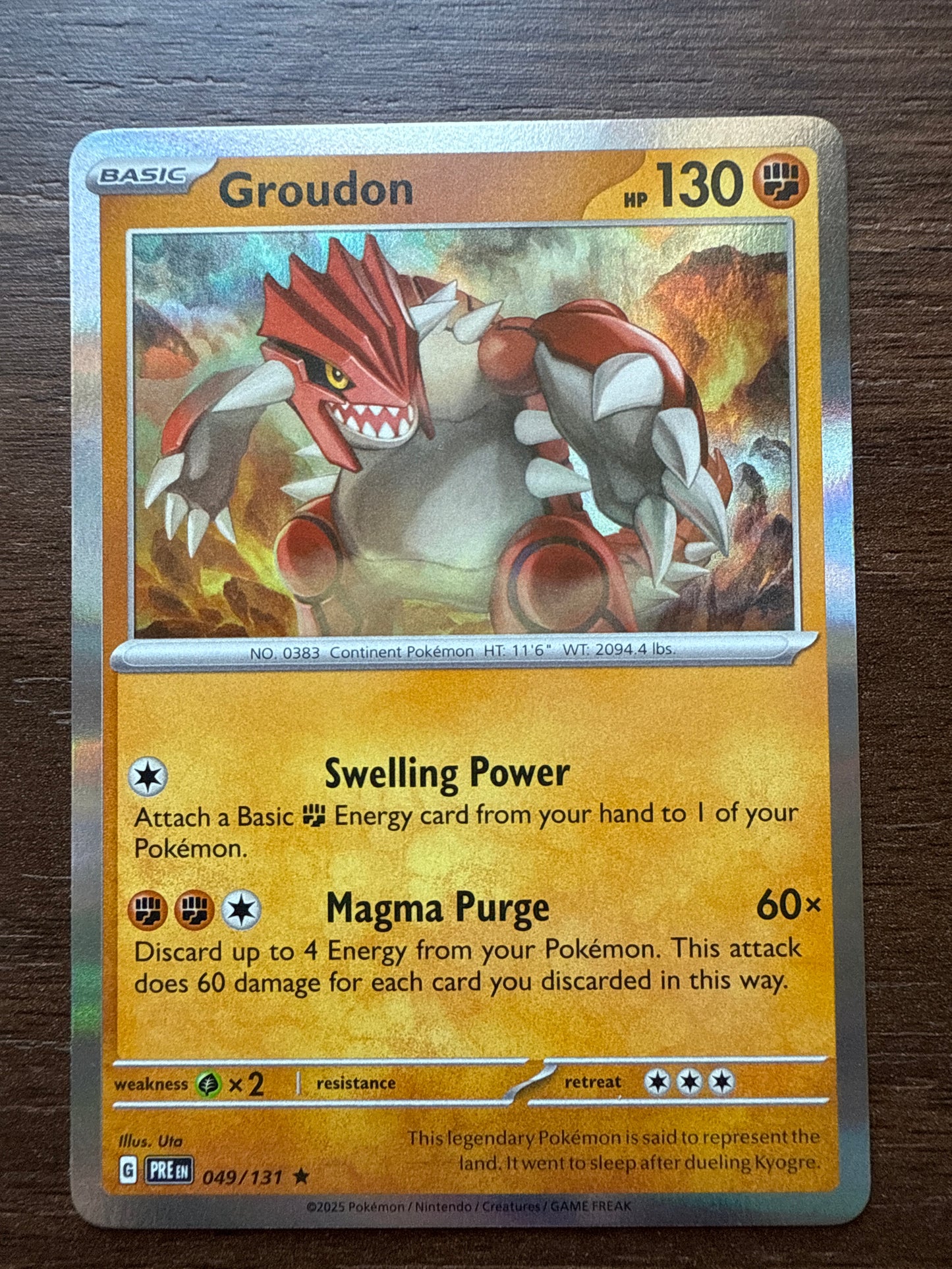 Groundon Holo | Prismatic Evolutions | 049/131