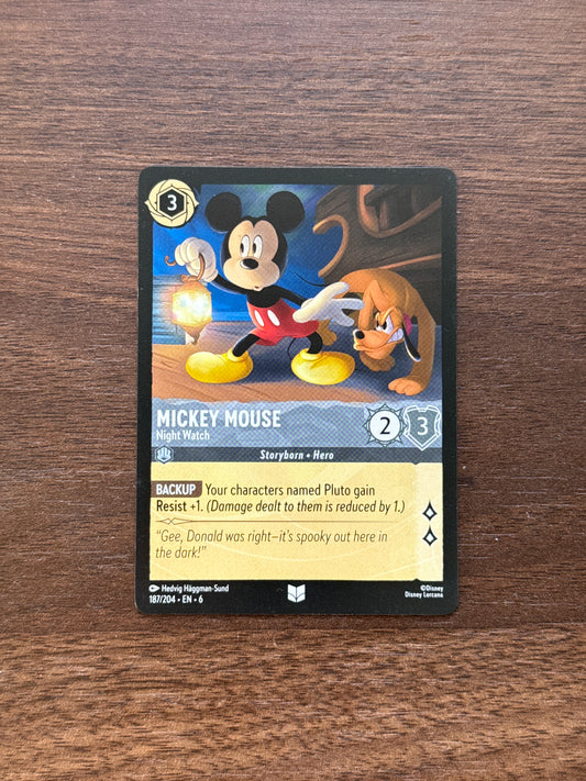 187/204 | Mickey Mouse Uncommon Card | Azurite Sea