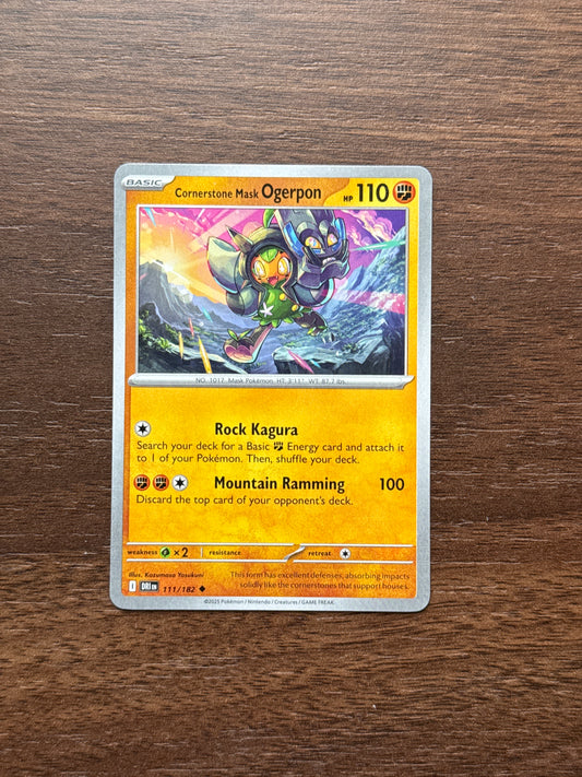 111/182 | Cornerstone Mask Ogerpon Common | Destined Rivals
