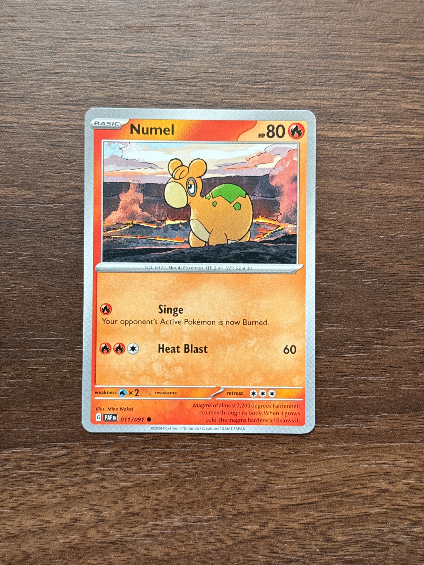 011/091 | Numel Common | Paldean Fates