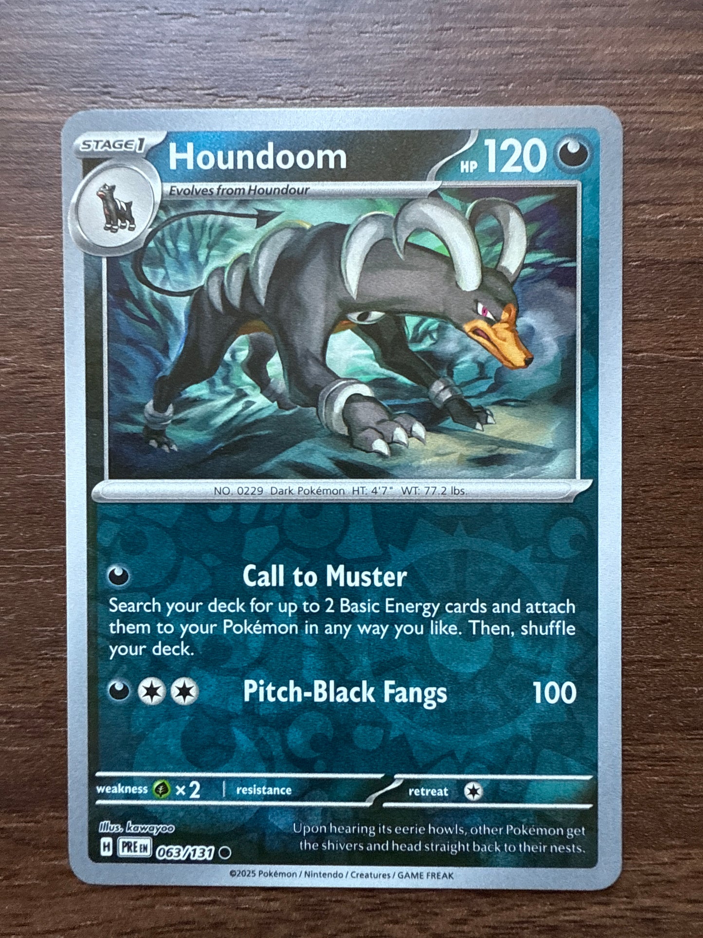 Houndoom Rev Holo | Prismatic Evolutions | 063/131