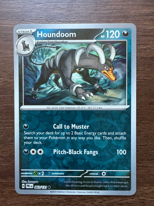 Houndoom Rev Holo | Prismatic Evolutions | 063/131