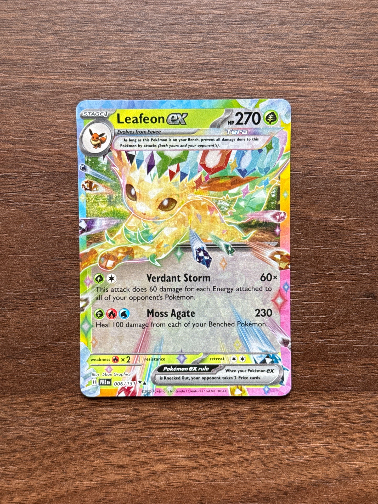006/131 | Leafeon Ex Double Rare | Prismatic Evolutions