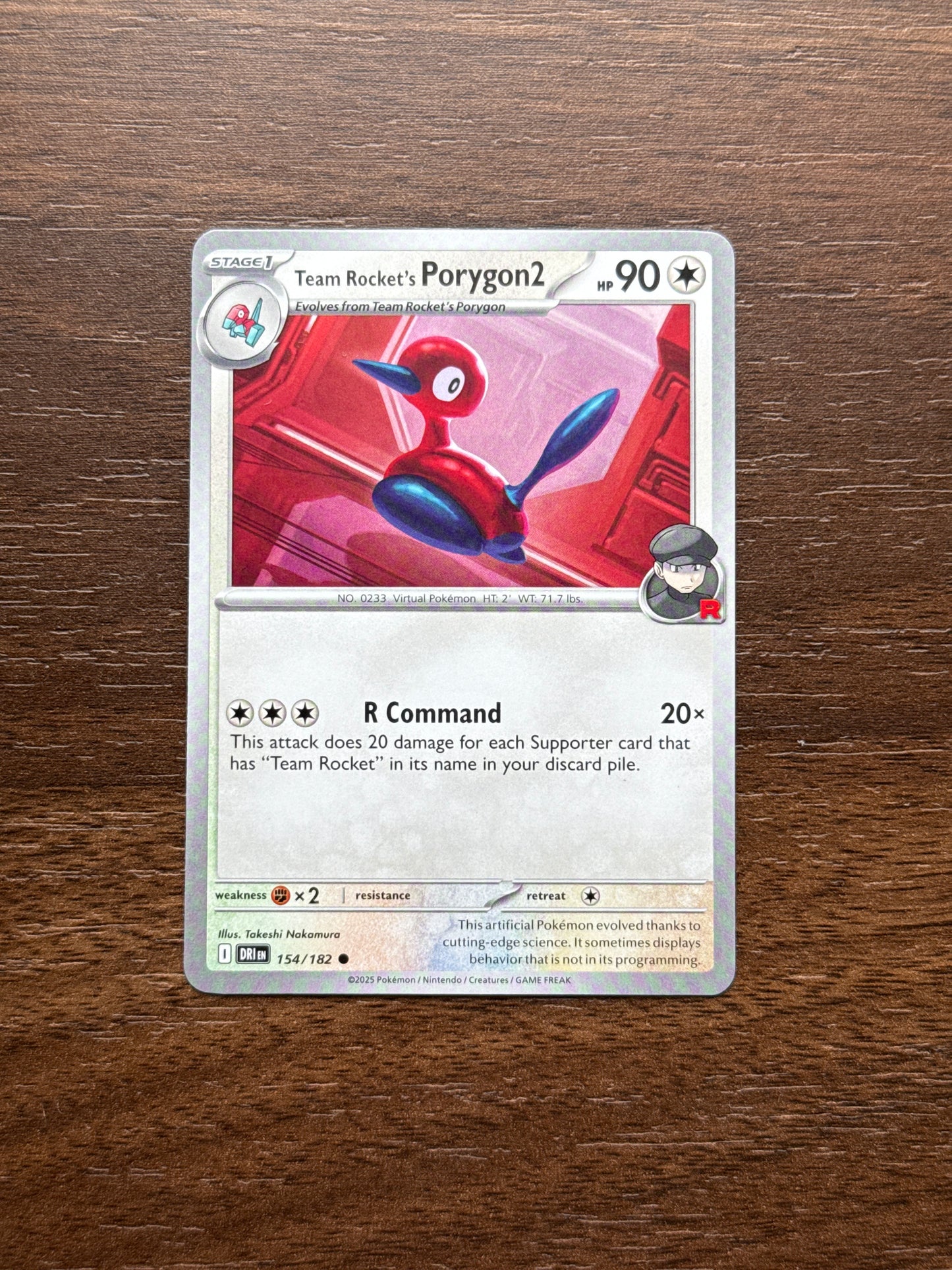 154/182 | Team Rocket’s Porygon2 Common | Destined Rivals