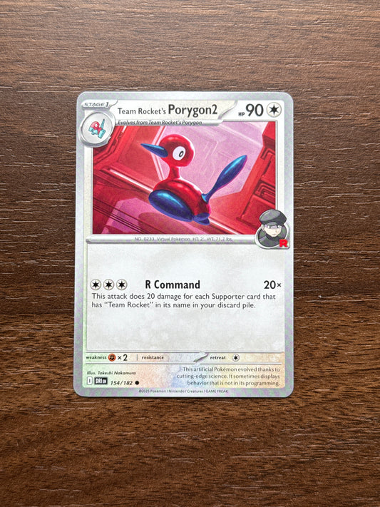154/182 | Team Rocket’s Porygon2 Common | Destined Rivals