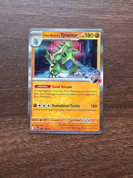 096/182 | Team Rocket's Tyranitar Holo | Destined Rivals