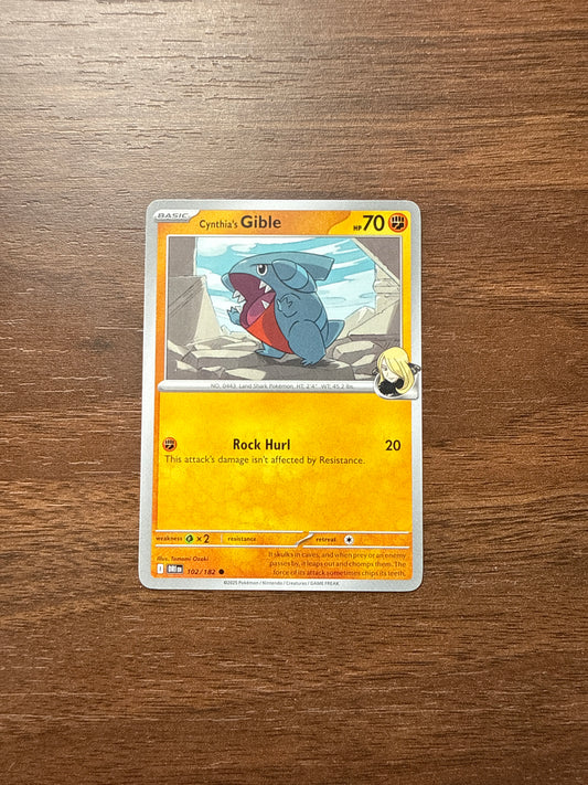 102/182 | Cynthia’s Gible Common | Destined Rivals