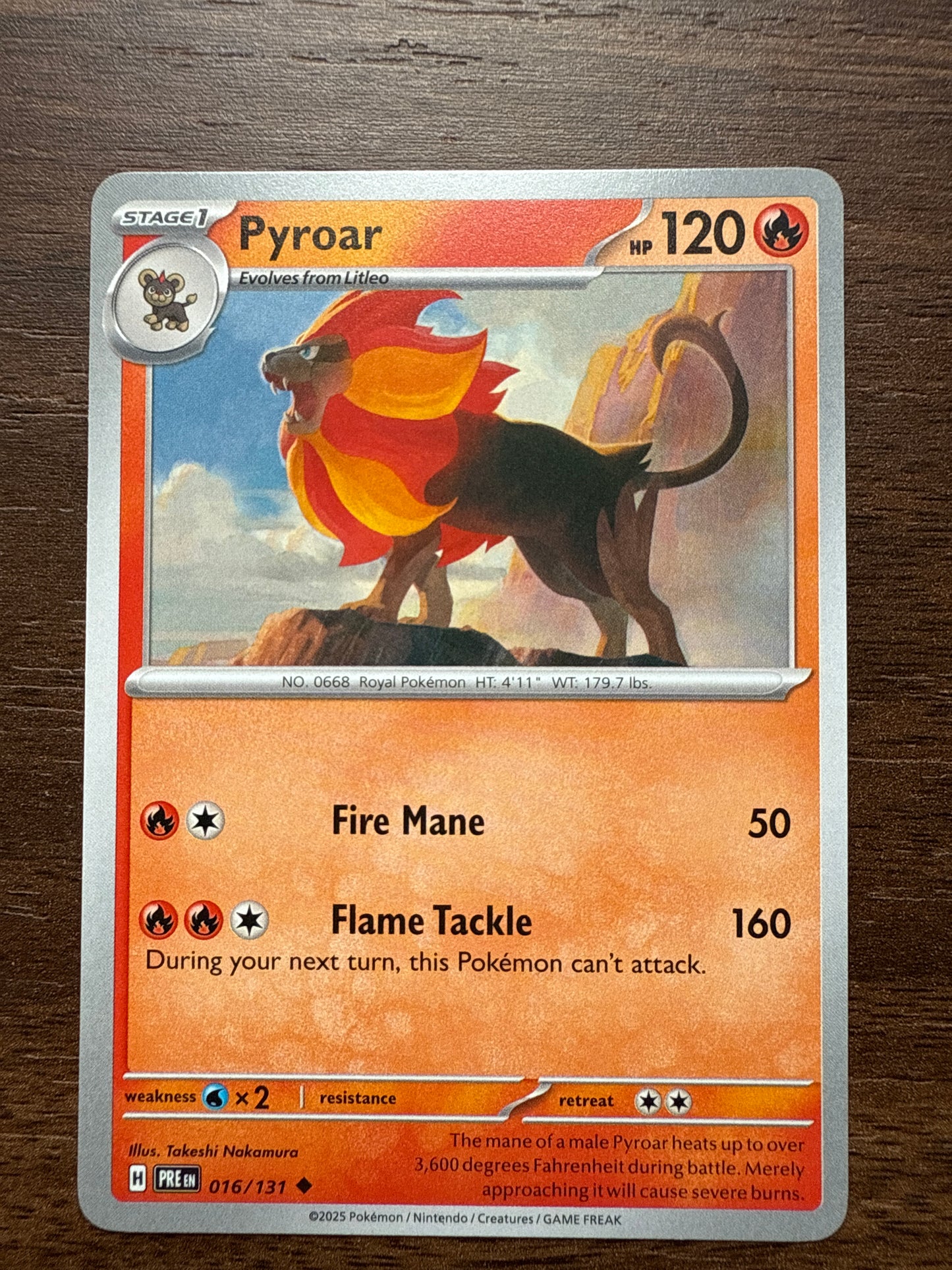 Pyroar Common | Prismatic Evolutions | 016/131