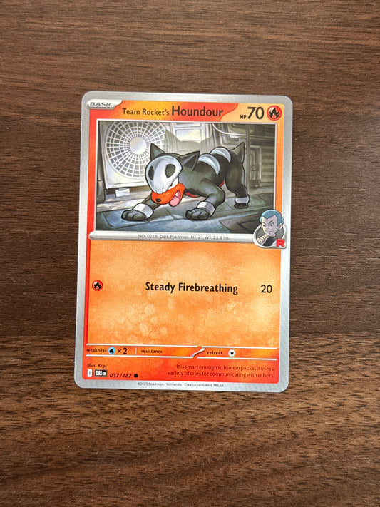 037/182 | Team Rocket’s Houndour Common | Destined Rivals