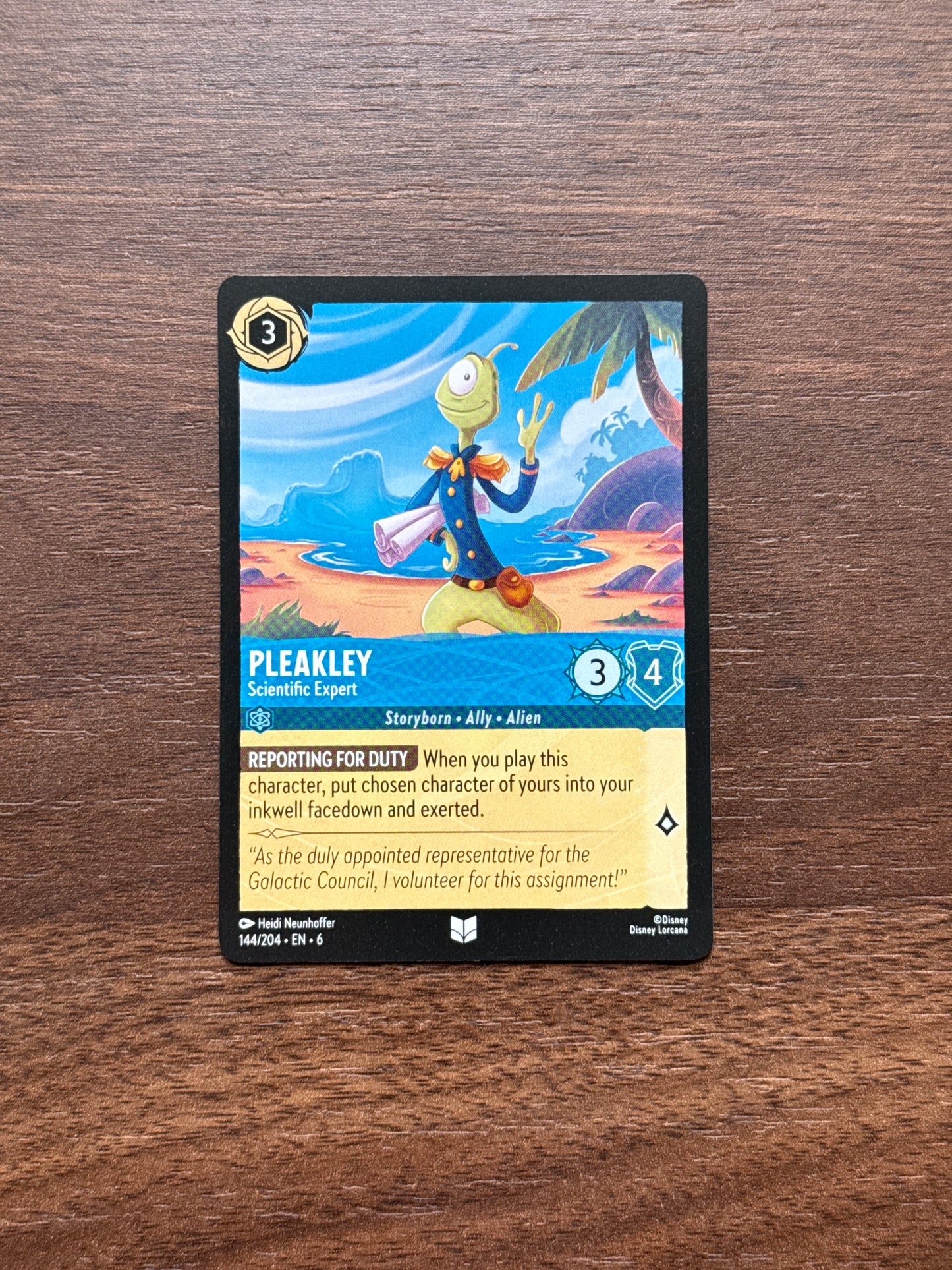 144/204 | Pleakley Uncommon Card | Azurite Sea