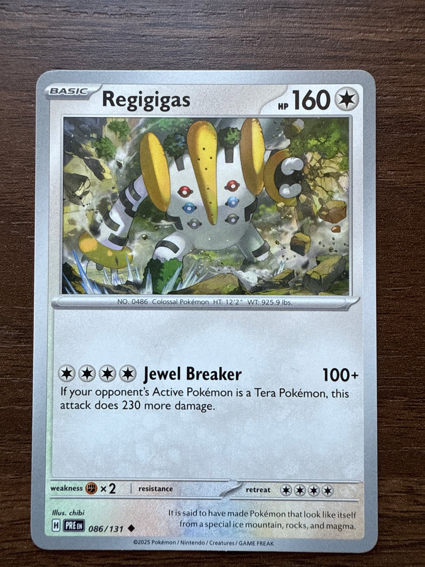 Regigigas Common | Prismatic Evolutions | 086/131