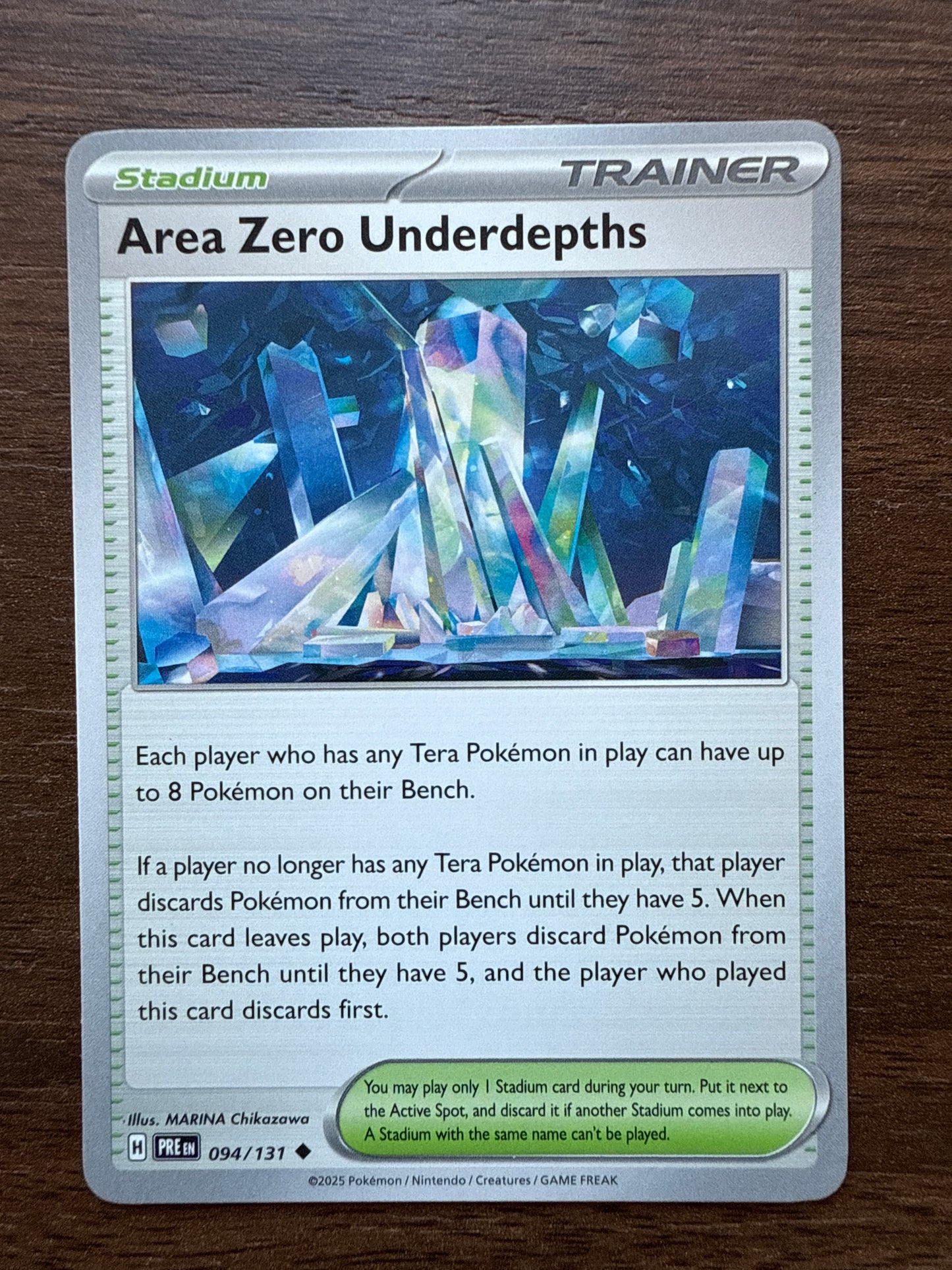 Area Zero Underdepths Common | Prismatic Evolutions | 094/131