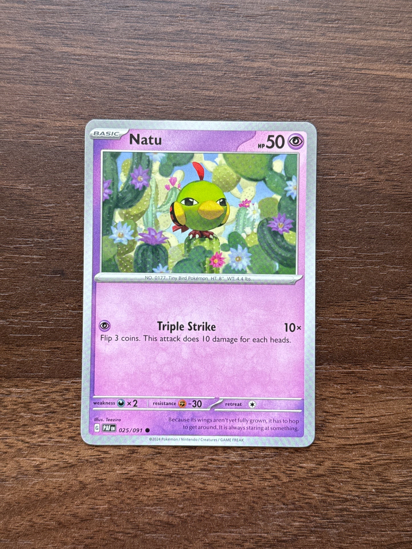 025/091 | Natu Common | Paldean Fates