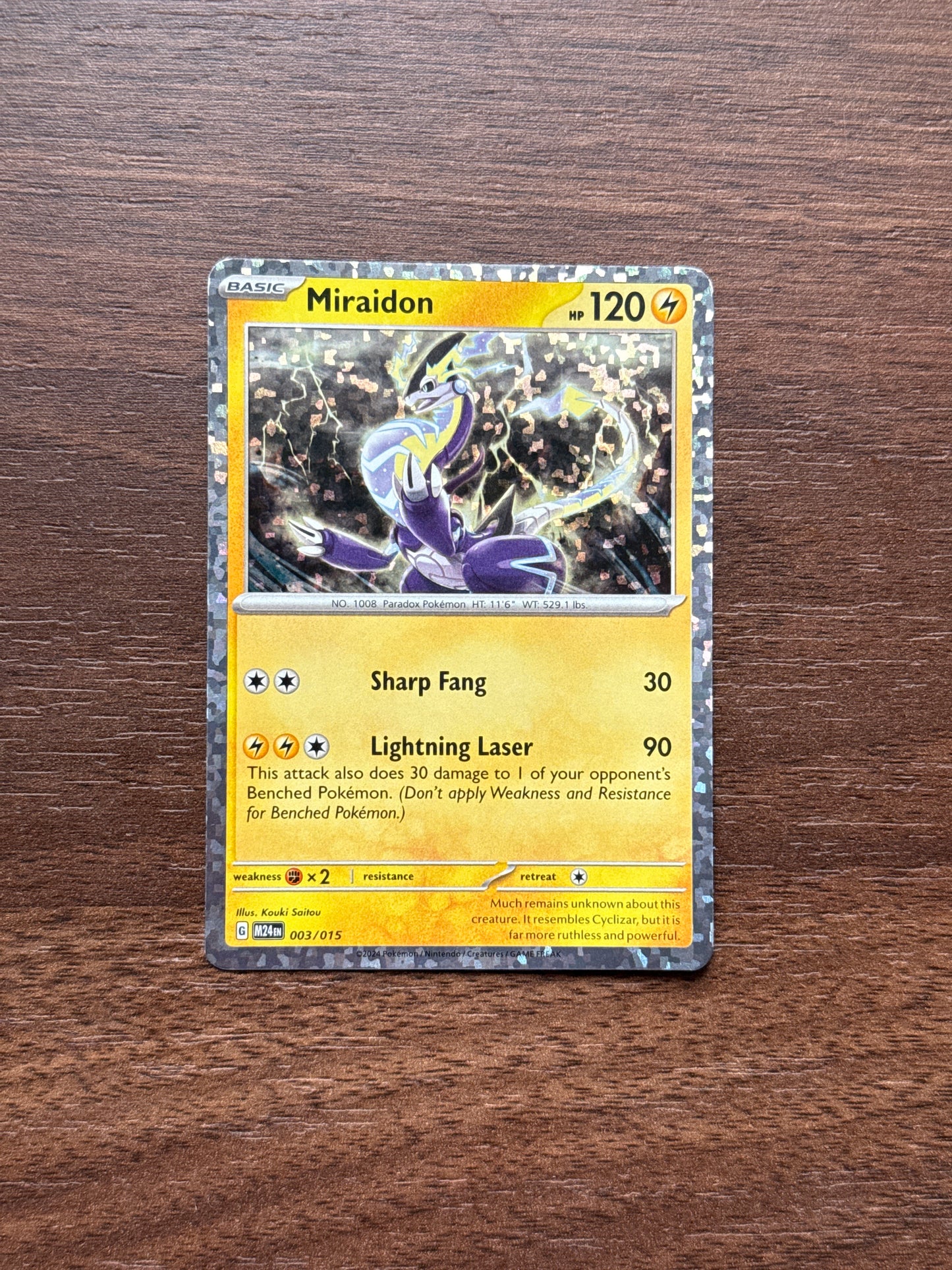 003/015 | Miraidon Holo | McDonald's Dragon Discovery