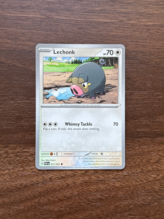 071/091 | Lechonk Common | Paldean Fates
