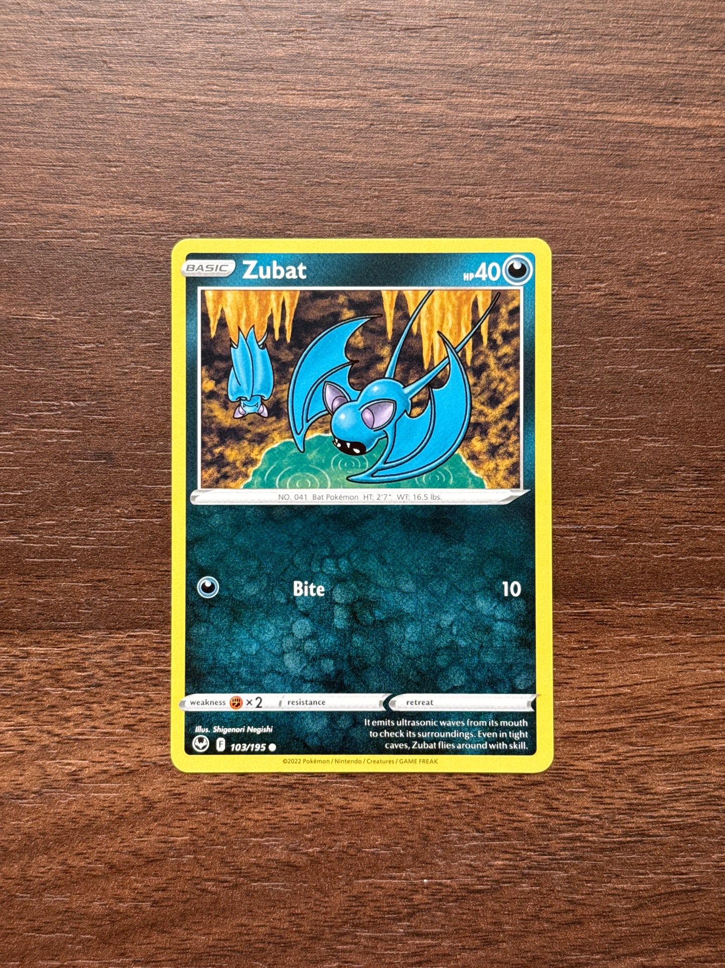 103/195 | Zubat Common | Silver Tempest