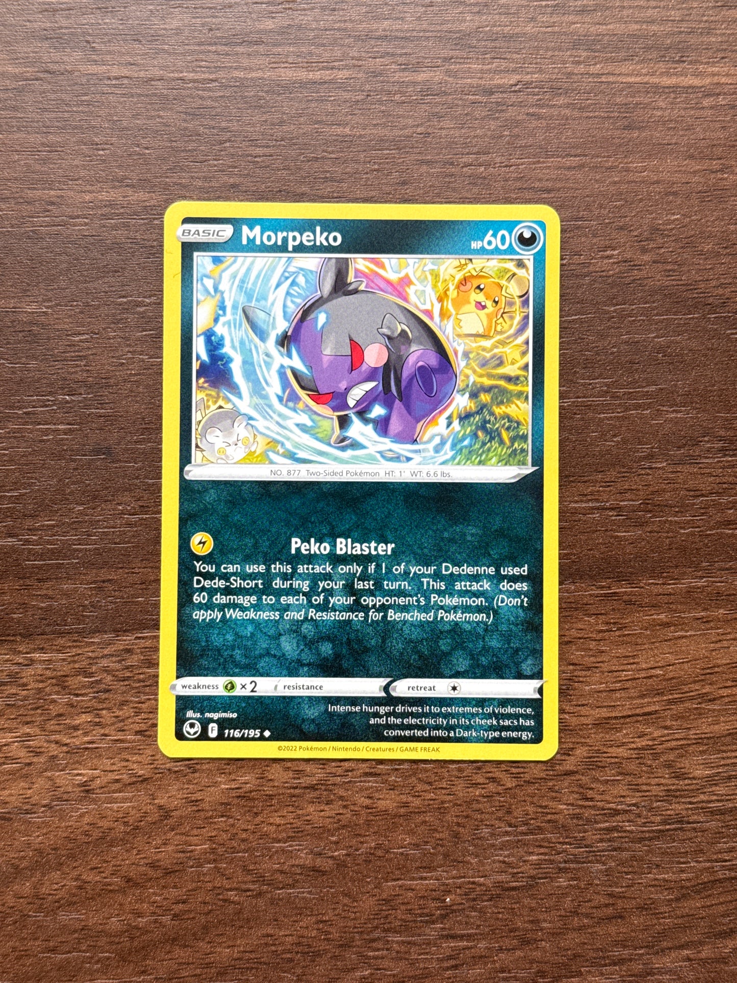 116/195 | Morpeko Common | Silver Tempest