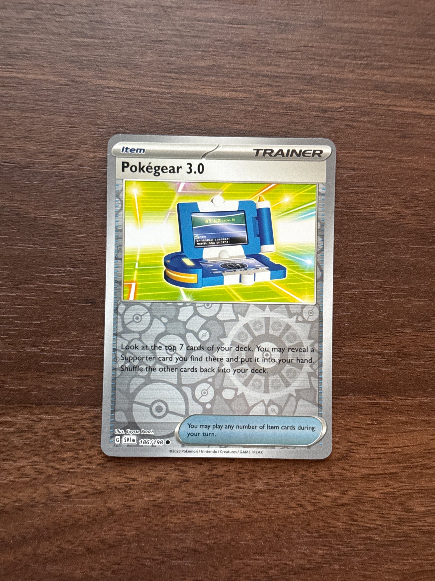 186/198 | Pokegear 3.0 Rev Holo | Scarlet & Violet Base