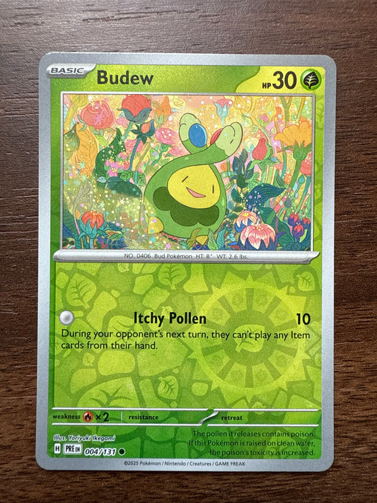 Budew Reverse Holo | Prismatic Evolutions | 004/131