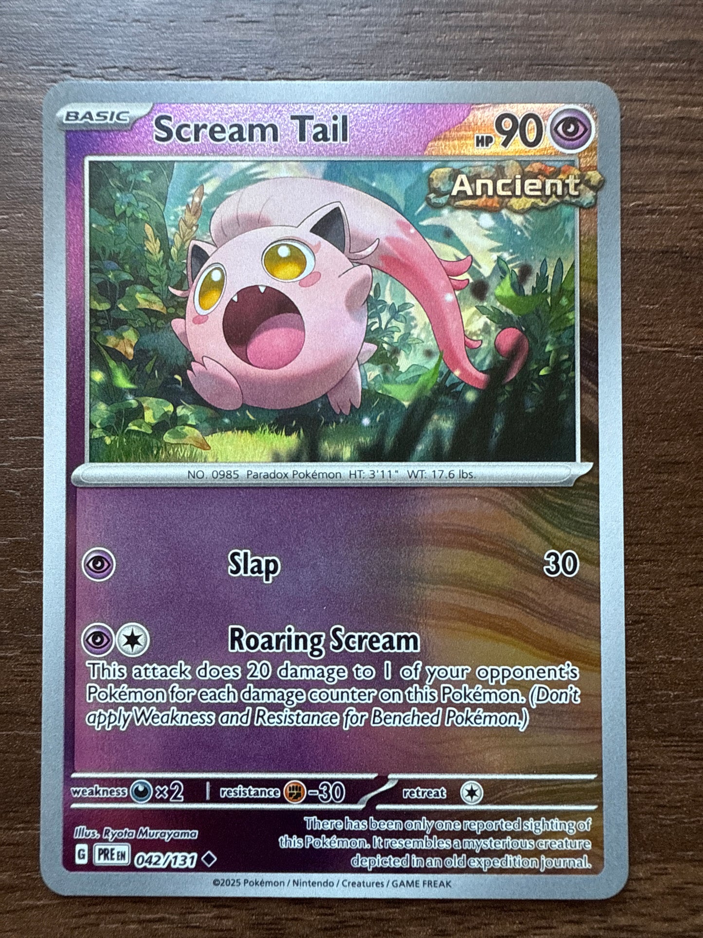 Scream Tail Rev Holo | Prismatic Evolutions | 042/131