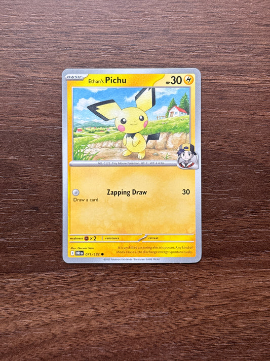 071/182 | Ethan's Pichu Common | Destined Rivals