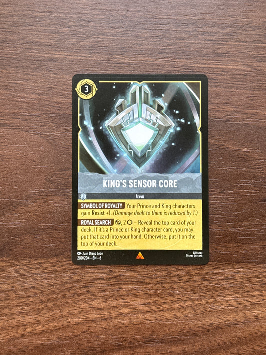 200/204 | King's Sensor Core Rare Card | Azurite Sea