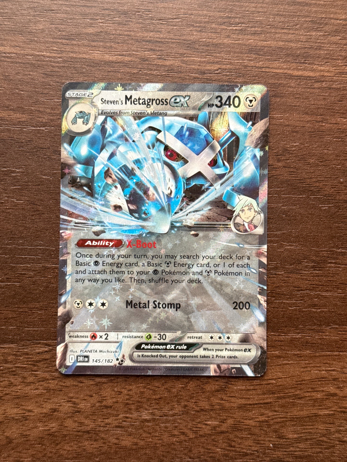 145/182 | Steven's Metagross Ex Double Rare | Destined Rivals