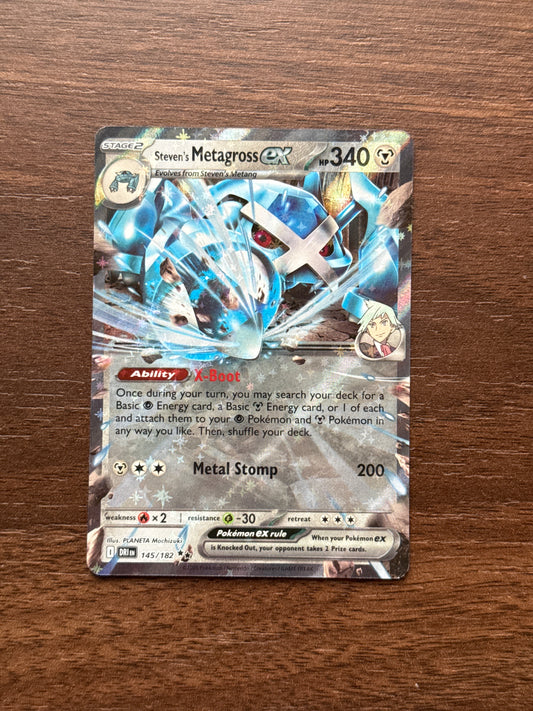145/182 | Steven's Metagross Ex Double Rare | Destined Rivals